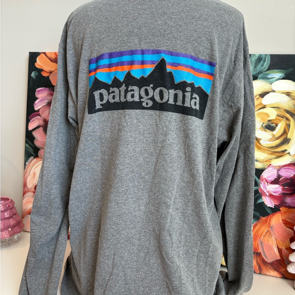 Patagonia Gray Long Sleeve Tee